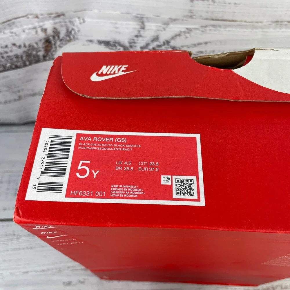 Nike Ava Rover Youth 5 Y (Womens 6.5) Sneakers Black/Muslin